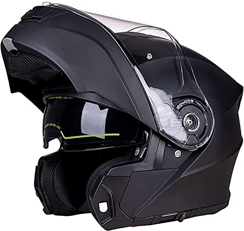Motorrad-Klapphelm Mit Doppelter Sonnenblende, Modulare Klapphelme Motorradhelm ECE-Zugelassener Integral-Sturzhelm G,3XL=65-66CM