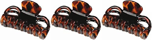 Pinza para el pelo de carey, pack de 3 pinzas de garra para el pelo