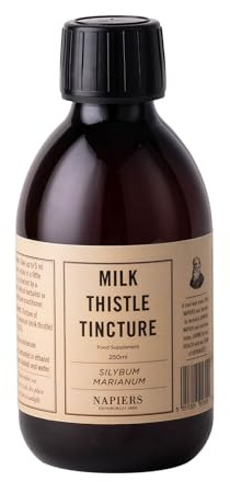Napiers Milk Thistle Tincture - Herbal Liquid Extract with Silymarin - Supports Liver - 250ml