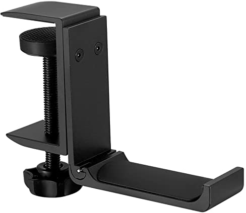 pzihao Soporte Plegable para Auriculares, Soporte Porta Cascos Plegable, Gancho de Aluminio, Headphone Stand Universal para Colgar Organizador Auriculares de Gaming, Cascos Gaming