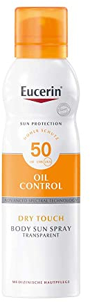 Eucerin Oil Control Dry Touch Body Sun Spray LSF 50, 200 ml Creme
