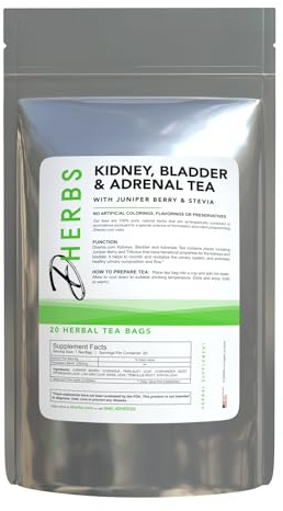 Dherbs Kidneys, Bladder & Adrenals Tea, 20 Tea Bags