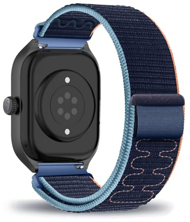 DINGK Armband für Ice-Watch (1,85) 22mm Band Weiches Nylon Outdoor Sportarmband für Ice-Watch (1,85) 22mm Armbänder für Damen Herren Verstellbares Armband Kompatibel mit Ice-Watch (1,85) 22mm (2)