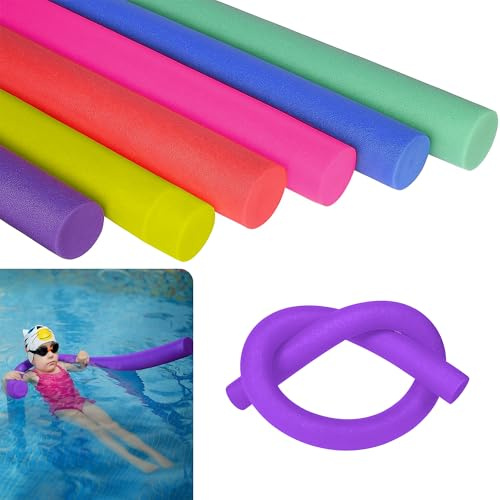 ASAB Swimming Pool Noodle | Swim Aid, Aqua Aerobics, Exercise Noodle | Float Aid Vertical | Flexible, Soft & Durable Foam Sticks | Support For Kids and Adults Training Swim Noodle (PURPLE)
