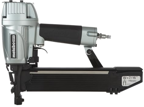 Metabo HPT 7/16 Standard Crown Stapler, Pro-Preferred Pneumatic Power Nailers, Construction Tool for Roof Decking & Subfloor Install, 16 Gauge Power Stapler, 1 to 2 Crown Staples, N5008AC2
