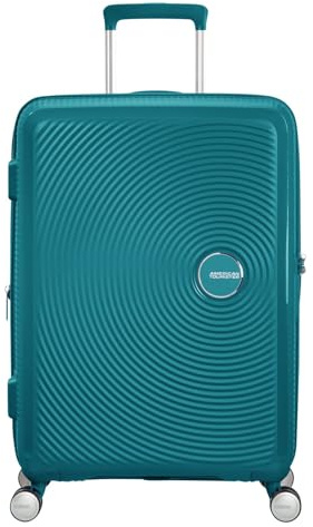 American Tourister Soundbox - Spinner M Erweiterbar Koffer, 67 cm, 71.5/81 L, Grün (Jade Green)