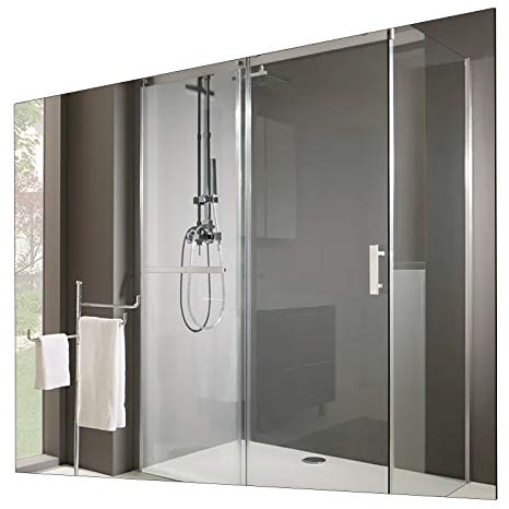 Sundirect MD450-Plus - Espejo calefactor por infrarrojos para cuarto de baño (60 x 85 cm, con 450 W, termostato SmartPlug WiFi, control por aplicaciones, antiempañamiento, calefacción por infrarrojos)