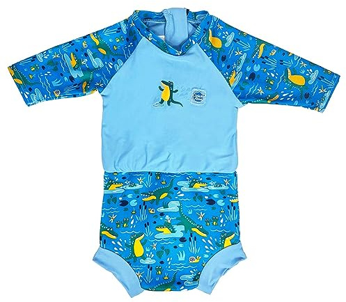 Splash About Happy Nappy Sunsuit Crocodile Swamp 3-8 Months