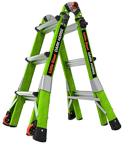 Little Giant Ladder Systems Dark Horse 2.0, M13, 4 m, Multipositionsleiter, Fiberglas, Typ 1A, 136 kg Gewichtsklasse (16113-001)