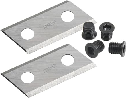 Générique FMingNian 1 Paire de Lames de broyeur de Jardin avec vis pour Eco ES1600 Ryobi RSH2545B BG-KS 2040 McCulloch