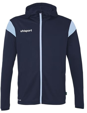 uhlsport Football Squad 27 Track Hood Veste unisexe d'entraînement Veste de sport Sweat-shirt avec capuche et col montant