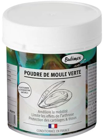 BUBIMEX - Poudre de Moules Vertes - Bien-Être Articulaire Chien & Chat - Formule 100% Naturelle - 400 g