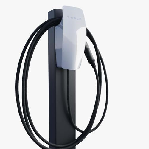 Tesla VoltStand Colonne de charge avec ancrage au sol Anthracite