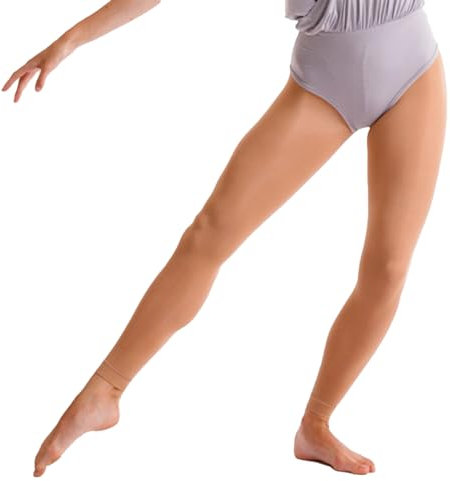 HiFEN® Bequeme Stretch-Strumpfhose für Mädchen, 60 Denier, wandelbar, Ballett-Leggings, Strumpf für Kinder, Tanz und Gymnastik, hautfarben, 5-7 Years