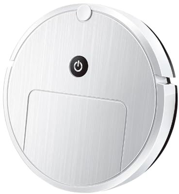 cfpqv Robot aspirateur robot balayeur automatique ultra fin silencieux nettoie les sols durs à poils moyens, mémoire intégrée, plusieurs (blanc, taille unique)
