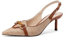 QUEEN HELENA Décolleté Eleganti Scarpe a Punta Chiusa Donna K3758 (Marrone, Sistema Taglie Calzature EU, Adulto, Donna, Numero, Media, 39)