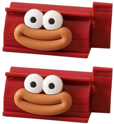 LAIOUSN Lot de 2 presse-tubes de dentifrice visage souriant pour les membres de la famille, y compris les enfants et les personnes âgées