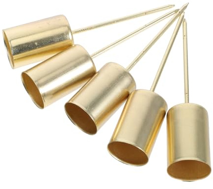 Ipetboom 5 Pezzi Portacandele in con Contenitori per Candele Decorativi Natalizi Supporti per e Tavola Atmosfera Festiva e Versatile