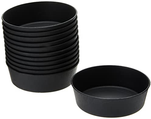 Matfer DN950 Exoglass Mini Pie Moulds (Pack of 12) | Ensures consistent browning and easy release for professional pastry chefs; durable enough for heavy catering use.