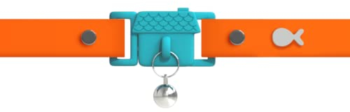 Kittyrama Katzen und Kätzchenhalsbänder. Wie in Vogue gesehen. Preisgekrönt. Vom Tierarzt genehmigt. Breakaway, hypoallergen, bequem und weich. Tangerine. Andere Stile verfügbar