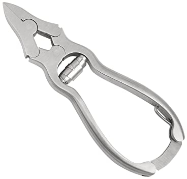 Masako kräftige Fußpflegezange Nagelzange Eckenzange (Fußnagelzange) mit Doppelgelenk, gerade Schneide, Edelstahl rostfrei, 12 cm, Podologie-Zange