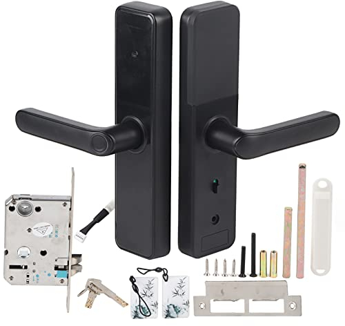 Serrure de Porte ¨¦lectronique Wifi Intelligente, Serrure de Porte Intelligente ¨¤ ¨¦cran Tactile ¨¦tanche, Empreinte Digitale/mot de Passe/WIFI/carte IC avec cl¨¦ M¨¦canique