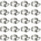 Litensh 20 pezzi Fascette stringitubo in acciaio inox, 6-12mm morsetti per tubi a vite senza fine, morsetto per tubi, tubo del carburante, morsetto per tubazioni idrauliche, piscine, auto