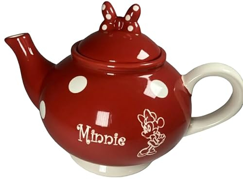 Disneyland Paris Red & White Spot Minnie Mouse Signature Collection Teapot