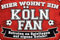 20x30cm Blechschild für Fußball Fans, hier wohnt ein Köln Fan – Wandschild, Türschild, Torschild, lustiger Fussball Spruch, Fanartikel