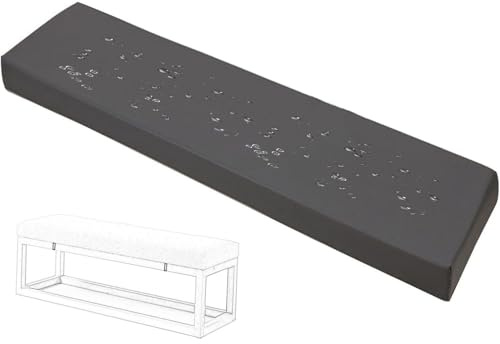 Cojines para Banco de Cerveza 80x40/120x40/220x25cm Cojin para Banco Jardin Impermeable Cojín para Asiento Exterior Interior Zapatero para Columpio, Comedor,Terraza, Sofa, Palets(Color1,150x45x3cm)