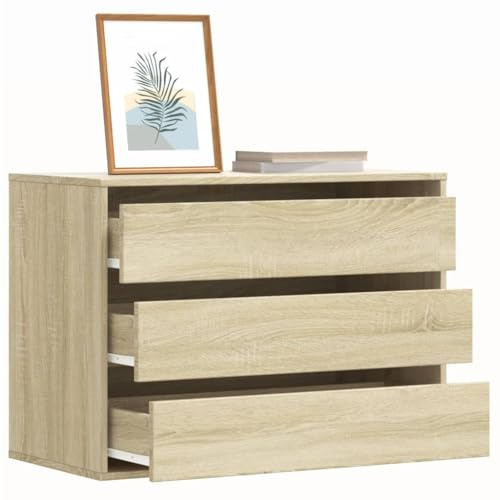 Générique Commode d'angle chêne Sonoma 80x41x58 cm Bois d'ingénierie,Meubles,Armoires & Meubles de Rangement,Commodes,Brun,26 KG,852854
