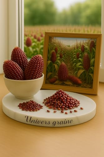 25 Graines de Maïs Fraise Acajou - Zea mays – Une variété rare et décorative - Ornemental - POP CORN - Fruit Legume Jardin - 443