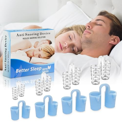 Dilatateur Nasal Anti-Ronflements, 4 Tailles,Bleu