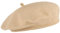 Lipodo Biskaya Baumwollbaske Damen - Baskenmütze aus 100% Baumwolle - Mütze One Size (53-58 cm) beige - Franzosenmütze Frühjahr/Sommer