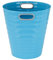 Waytex 931078 Poubelle de bureau bleu ciel – Corbeille à papier en plastique design moderne pour bureau, chambre, salle de bain – Contenance 12,5L – Couleur Bleu turquoise