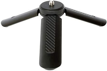 Movo TR-1 Compact Mini Tabletop Tripod/Hand Grip with 1/4 Screw and Folding Feet. Compatible with GoPro, DSLR, Camera, Osmo, Pocket Projector, Zoom - Perfect for Photography, Vlogging and YouTube