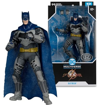 McFarlane DC Multiverse Figura Batman 18 cm The Flash Movie Edizione Platino di Colore Blu e Grigio Chase, Bizak (64387292)