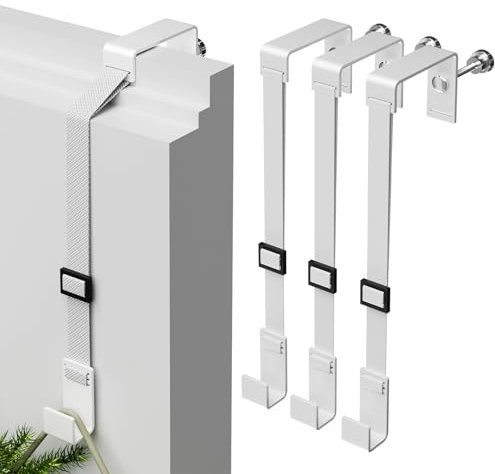 ytorgr 3 Pièces crochets pour couronne Cintres de Guirlande de porte d'entrée En acier inoxydable Pour suspendre la porte