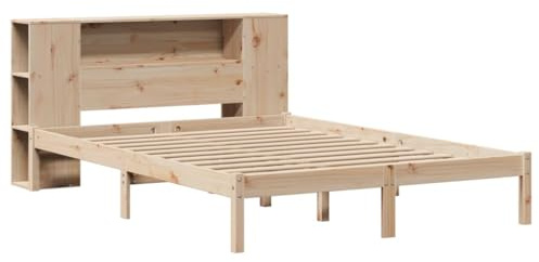 vidaXL Lit bibliothèque sans Matelas 120x190 cm Bois de pin Massif