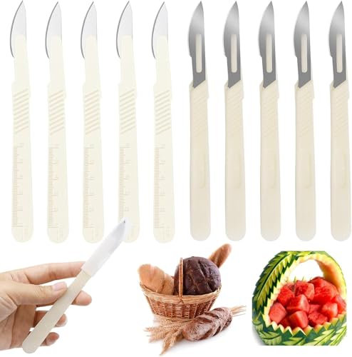 Utensile per Tagliare il Pane 10 Pcs Taglierino Per Pane Lama Pane Coltello Per Impasto Coltello Da Pane Professionale Coltello Pane Bread Lame Bread Lame Per Intagliare Il Pane Crudo Lama Pane