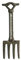 Vintage Cast Iron Fork Thermometer Tool Wall Hanging Outdoor Weather Check Temperature Gauge Home Garden Decorative Gift