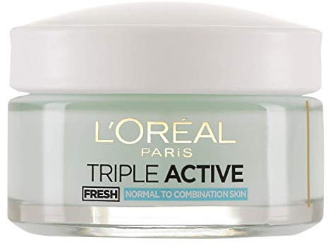 L'Oréal Paris, dagkräm för normal och kombinerad hud, Triple Active Fresh, 50 ml