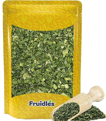 Fruidles Dried Chives Rings, Dehydrated Onion Chives Seasoning, Kosher Certified (4 Ounce Bag)