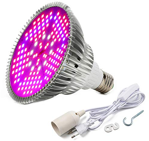 Esbaybulbs Pflanzenlampe LED 100W Wachstumslampe Grow Light Pflanzenlicht Vollspektrum für Zimmerpflanzen Gemüse und Blumen mit E27 Lampenfassung