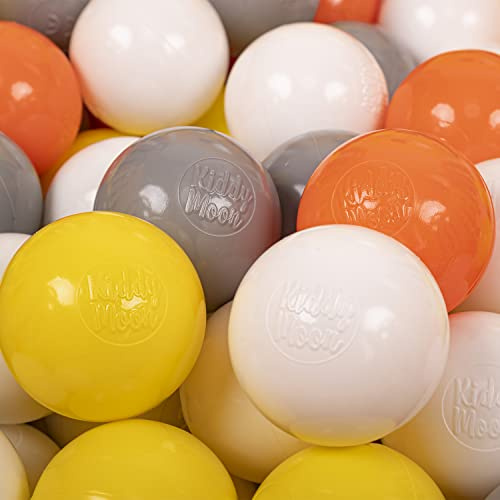 KiddyMoon Färgade poolbollar i plast 6 cm barn barn tillverkade EU