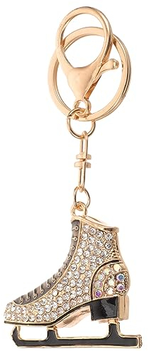 ifundom Taschenanhänger Rollschuh-schlüsselanhänger Hängende Schlüsselanhänger-anhänger Eiskunstlauf- Rucksack- Charme Muster Fräulein Strasssteine