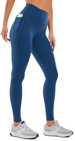 CRZ YOGA Donne Butterluxe Allenamento Ghette 71cm - A Vita Alta Leggings con Tasche Buttery Soft Nave Francese 44
