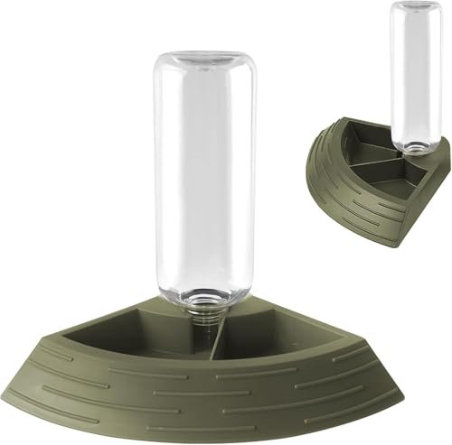 panemy Schildkröten Wasserschale, Schildkröte Futternapf, Reptilien Wasserspender & Futternapf 2-in-1, Leicht zu Reinigen, Für Schildkröten, Eidechsen, Schlangen, Geckos und mehr