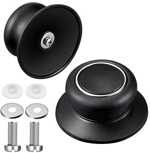 mymai Topfdeckel Ersatzknopf – Universal Haltegriff für Pfannendeckel aus hitzebeständigem Bakelit, geeignet für viele Arten von Kochgeschirr