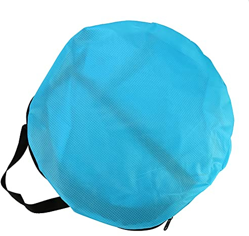Vindsegel, PVC-hopfällbar Bräda Vindsegel Vindpaddla, Kajaksegel, Klart Fönster, UV-skydd, Lämplig för Kajaker, Kanoter, Med Klart Fönster (BLUE)